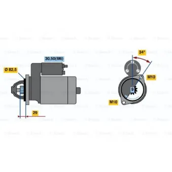 Démarreur BOSCH 0 001 107 403
