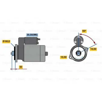 Démarreur BOSCH 0 001 125 613