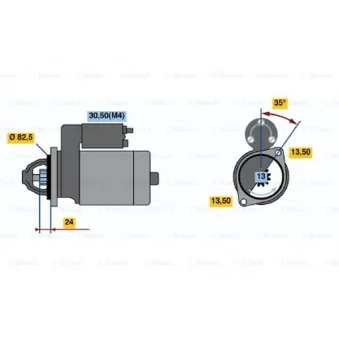 Démarreur BOSCH 0 001 366 010