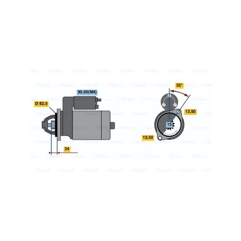 Démarreur BOSCH 0 001 366 010