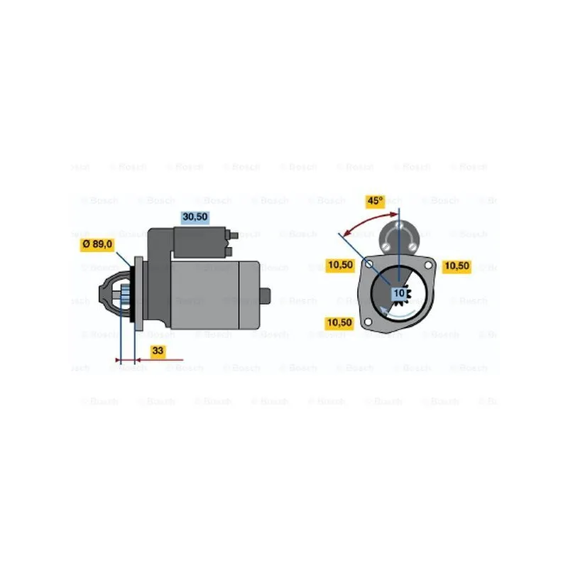 Démarreur BOSCH 0 001 367 022