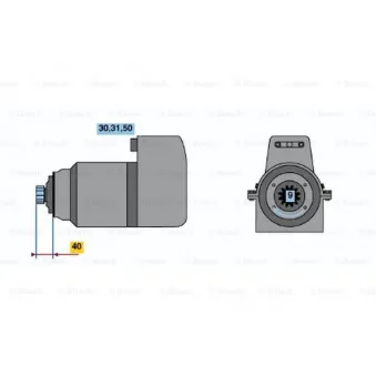 Démarreur BOSCH 0 001 416 040