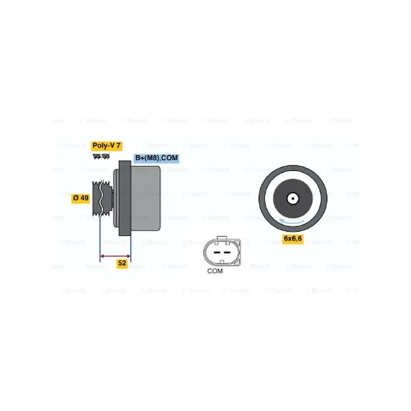 Alternateur BOSCH 0 122 0AA 120