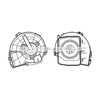Moteur électrique, pulseur d'air habitacle AVA QUALITY COOLING OL8615