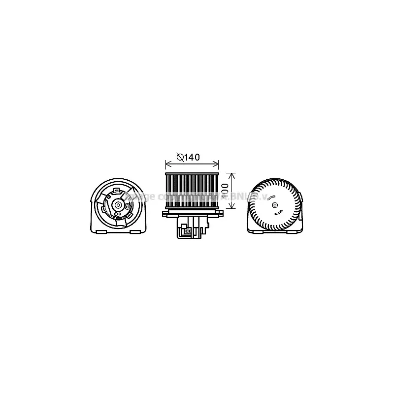 Moteur électrique, pulseur d'air habitacle AVA QUALITY COOLING OL8617