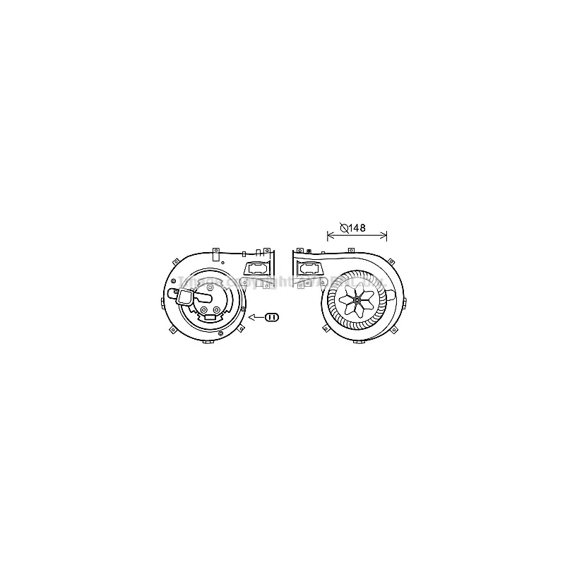 Moteur électrique, pulseur d'air habitacle AVA QUALITY COOLING OL8630