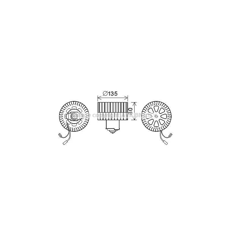 Moteur électrique, pulseur d'air habitacle AVA QUALITY COOLING OL8632