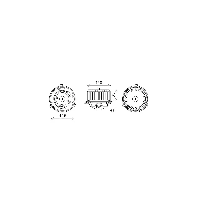 Moteur électrique, pulseur d'air habitacle AVA QUALITY COOLING OL8674
