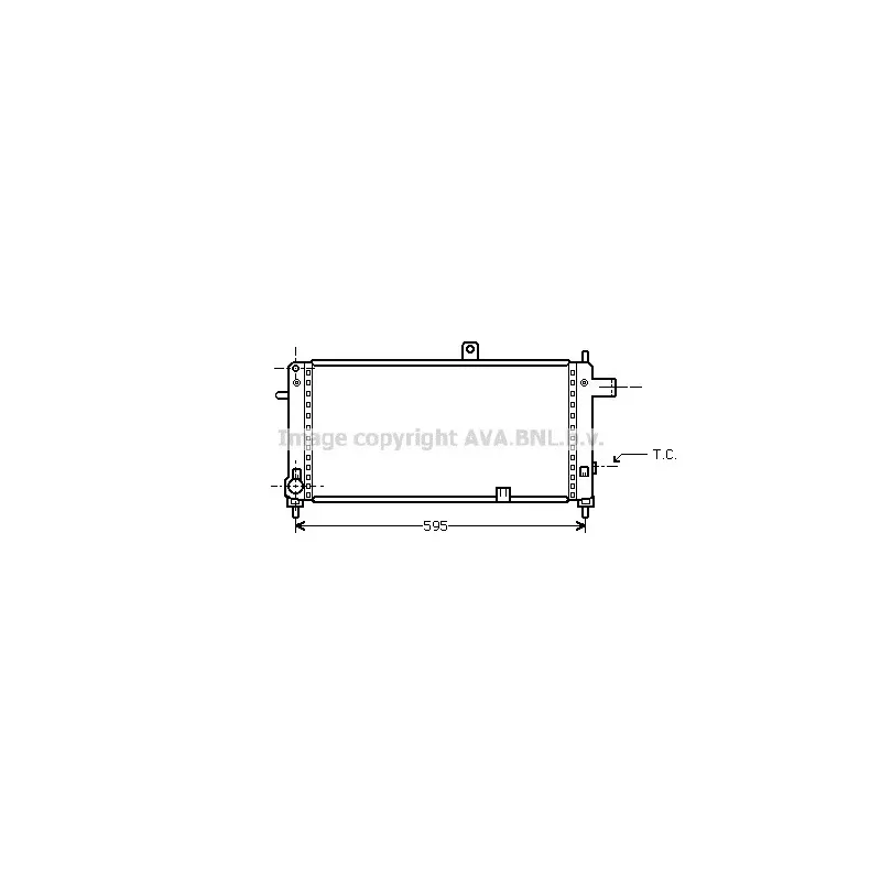 Radiateur, refroidissement du moteur AVA QUALITY COOLING OLA2054