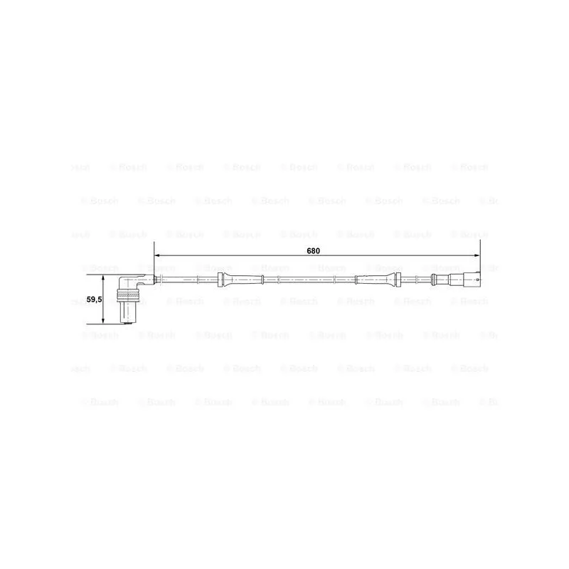 Capteur, vitesse de roue BOSCH 0 265 001 220