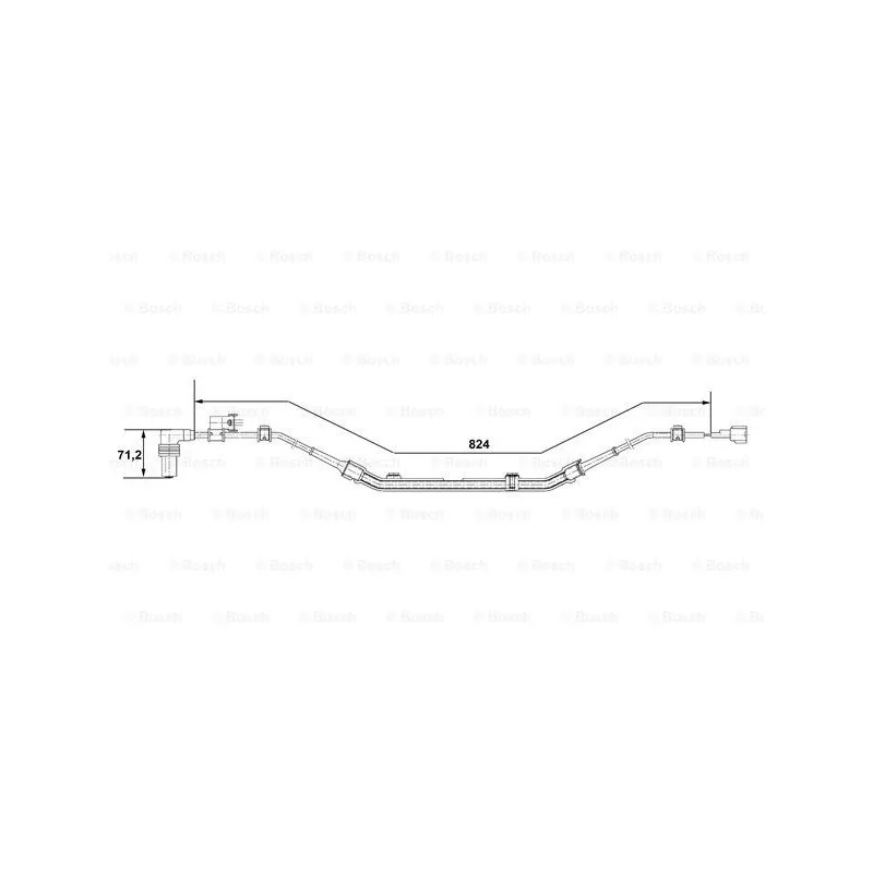 Capteur, vitesse de roue BOSCH 0 265 001 275