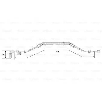Capteur, vitesse de roue BOSCH 0 265 001 276