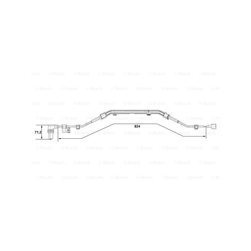 Capteur, vitesse de roue BOSCH 0 265 001 276