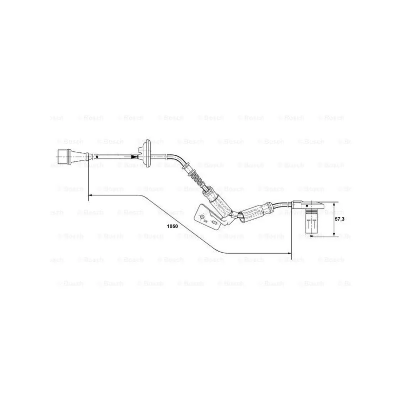 Capteur, vitesse de roue BOSCH 0 265 001 278