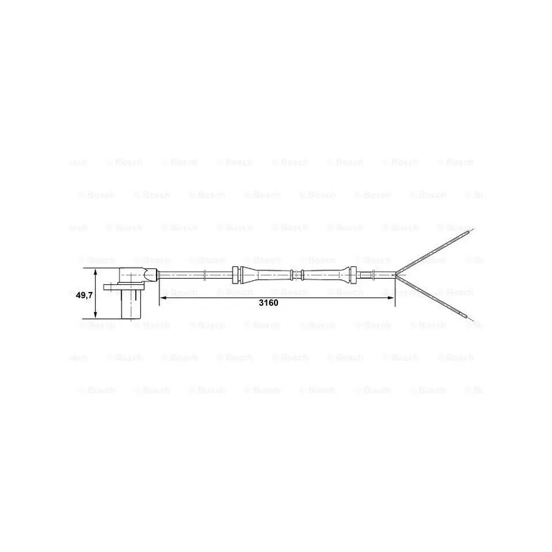 Capteur, vitesse de roue BOSCH 0 265 006 195