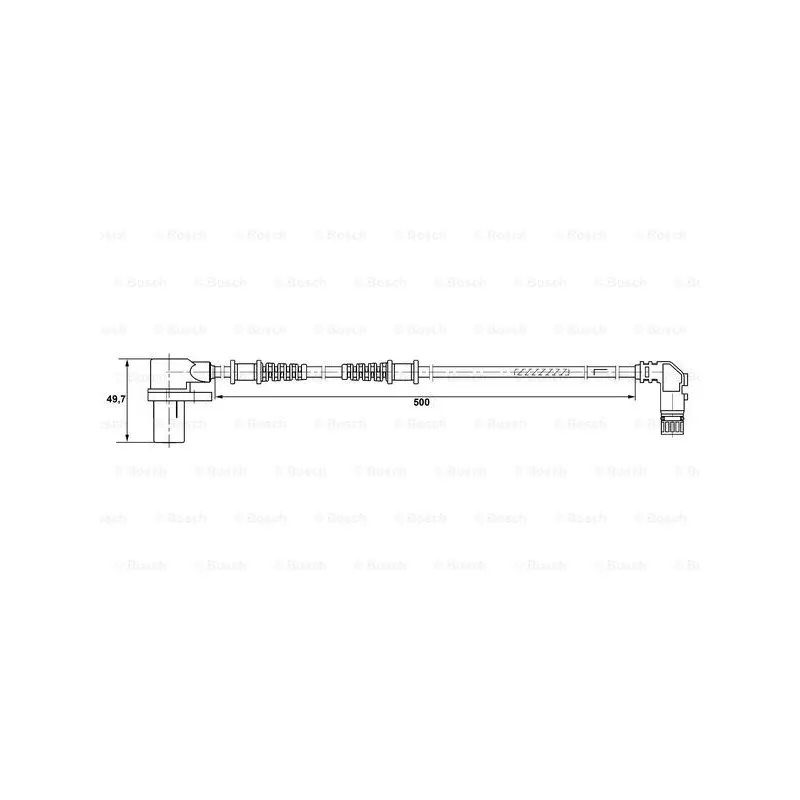 Capteur, vitesse de roue BOSCH 0 265 006 266