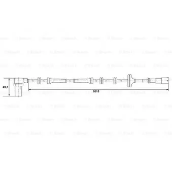 Capteur, vitesse de roue BOSCH 0 265 006 306