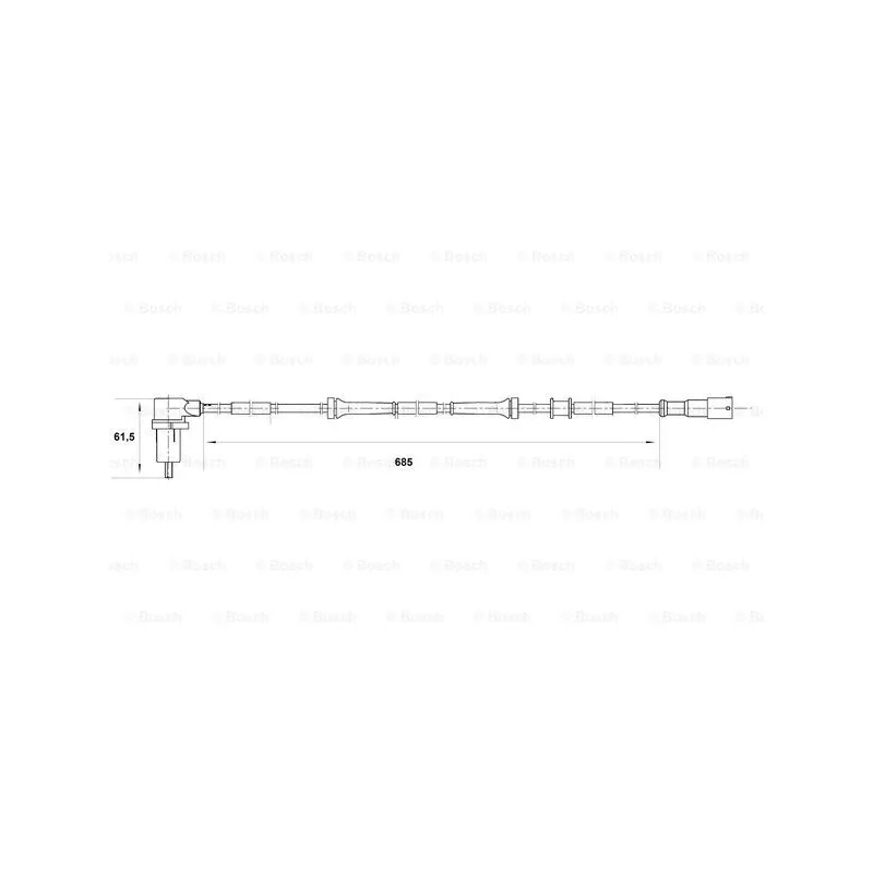 Capteur, vitesse de roue BOSCH 0 265 006 400