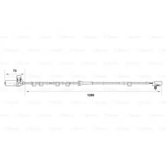 Capteur, vitesse de roue BOSCH 0 265 006 818