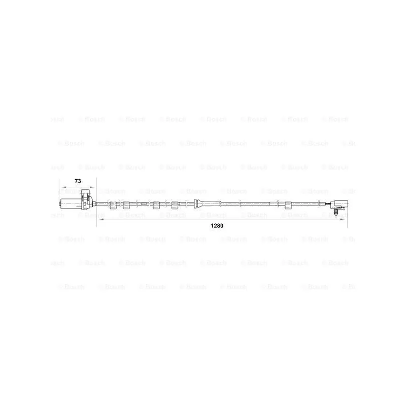 Capteur, vitesse de roue BOSCH 0 265 006 818