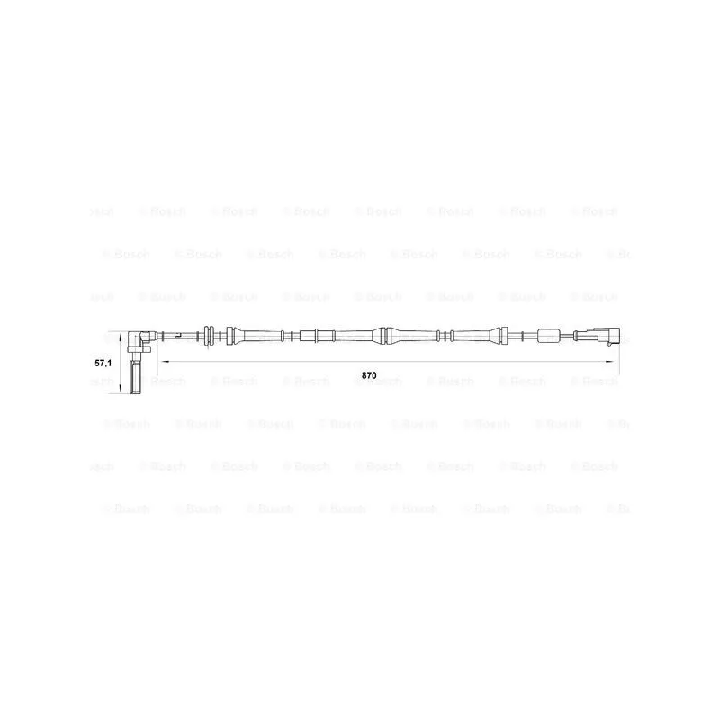 Capteur, vitesse de roue BOSCH 0 265 007 017
