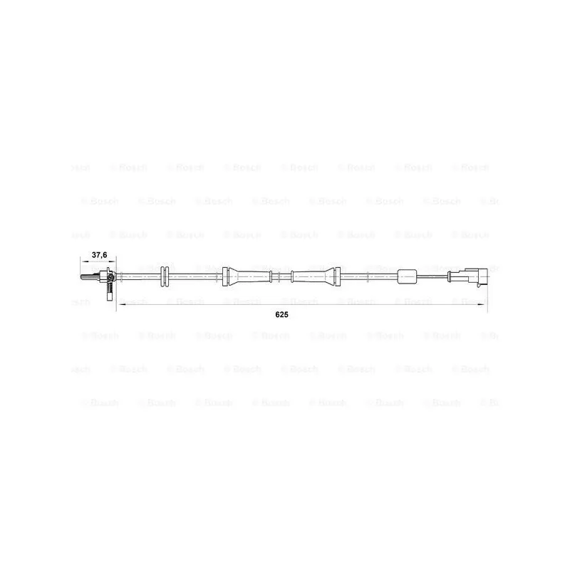 Capteur, vitesse de roue BOSCH 0 265 007 018