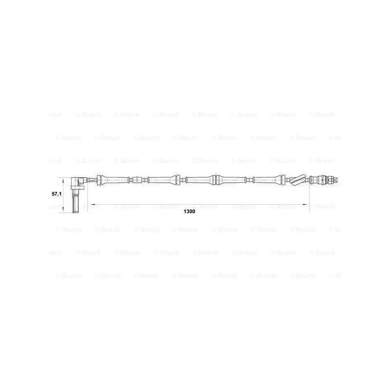 Capteur, vitesse de roue BOSCH 0 265 007 021