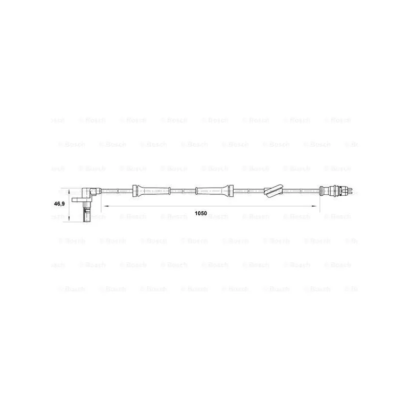 Capteur, vitesse de roue BOSCH 0 265 007 033