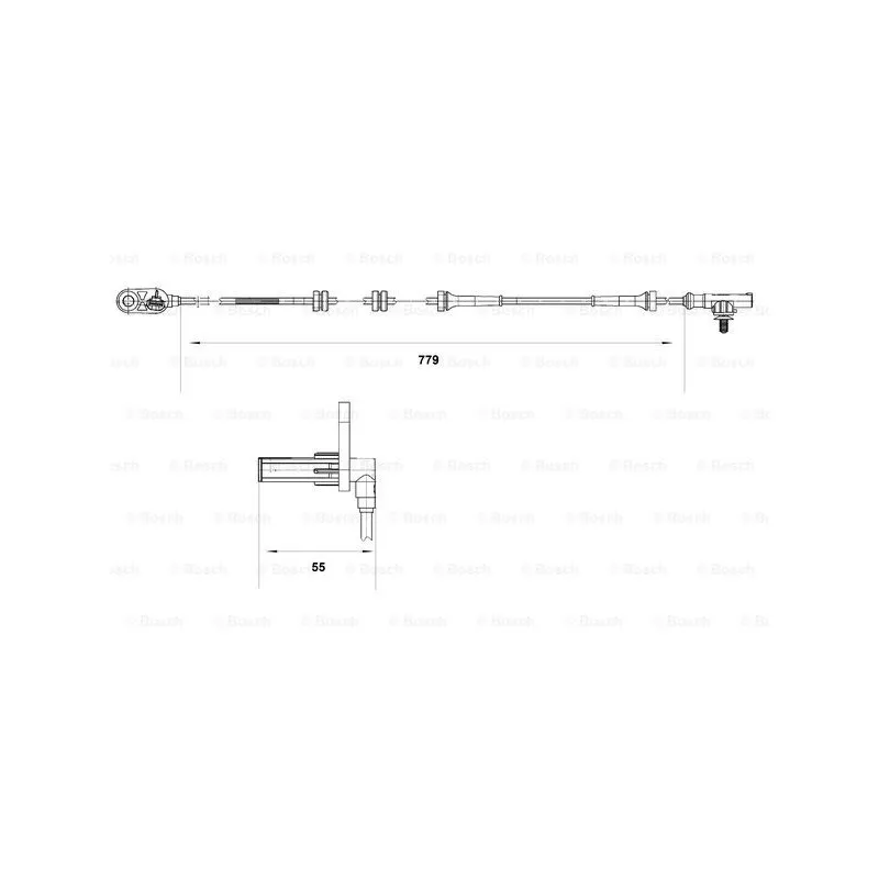 Capteur, vitesse de roue BOSCH 0 265 007 632