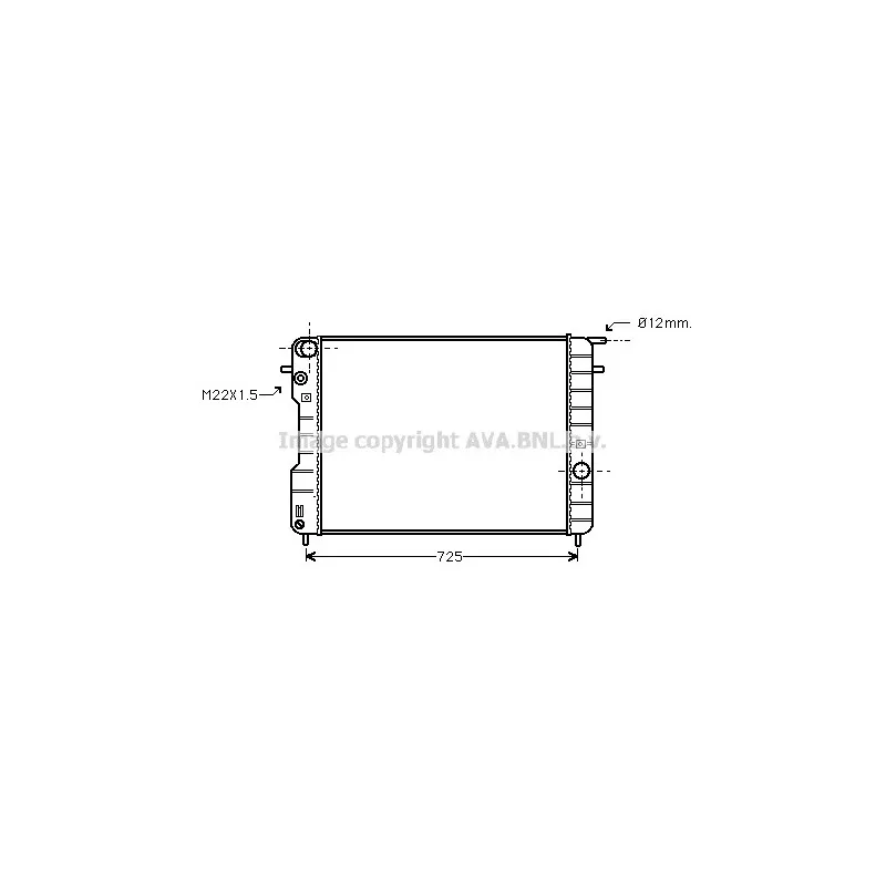 Radiateur, refroidissement du moteur AVA QUALITY COOLING OLA2239