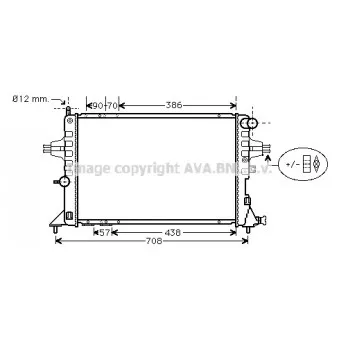 Radiateur, refroidissement du moteur AVA QUALITY COOLING OLA2252