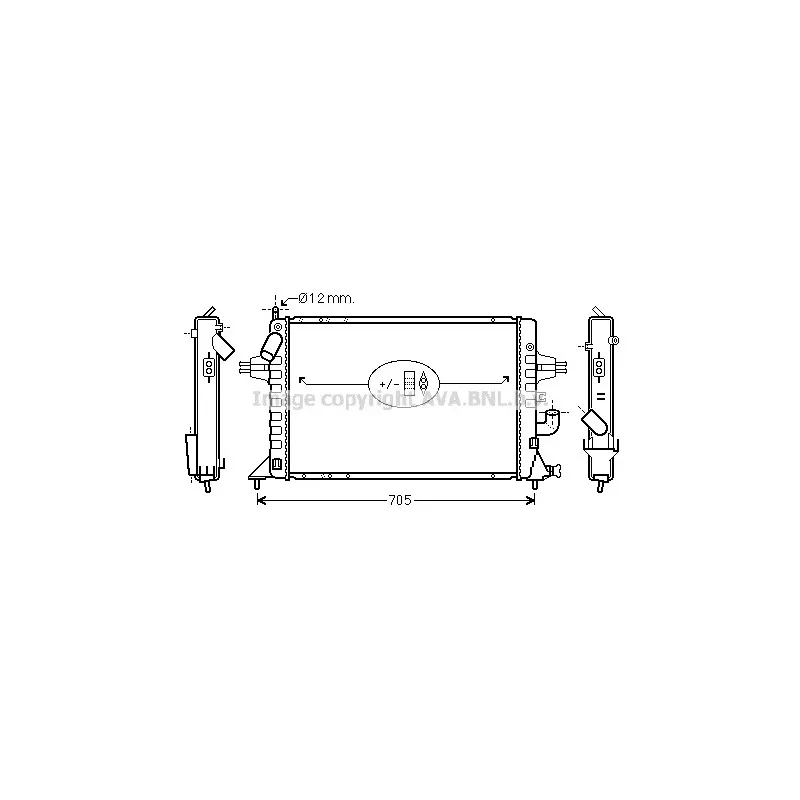 Radiateur, refroidissement du moteur AVA QUALITY COOLING OLA2294