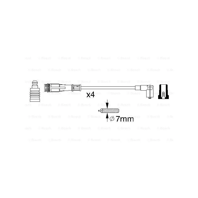 Kit de câbles d'allumage BOSCH 0 356 912 881