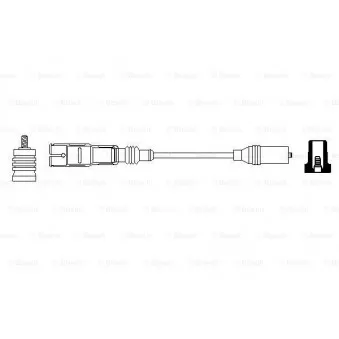 Câble d'allumage BOSCH 0 356 912 882