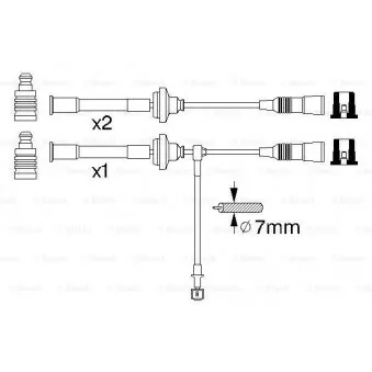 Kit de câbles d'allumage BOSCH 0 356 912 946