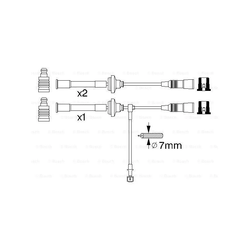 Kit de câbles d'allumage BOSCH 0 356 912 946