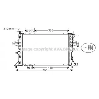 Radiateur, refroidissement du moteur AVA QUALITY COOLING OLA2329