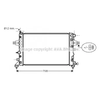 Radiateur, refroidissement du moteur AVA QUALITY COOLING OLA2362