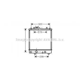 Radiateur, refroidissement du moteur AVA QUALITY COOLING OLA2382