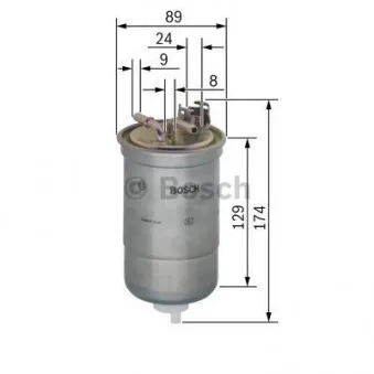 Filtre à carburant BOSCH 0 450 906 318
