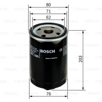Filtre à huile BOSCH 0 451 103 338