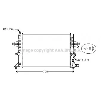 Radiateur, refroidissement du moteur AVA QUALITY COOLING OLA2440