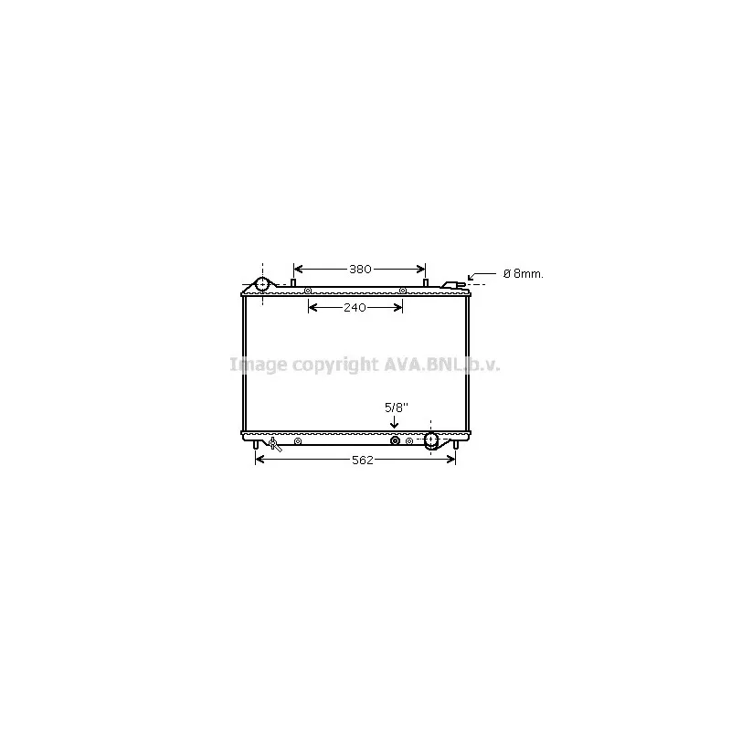Radiateur, refroidissement du moteur AVA QUALITY COOLING OLA2441