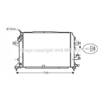 Radiateur, refroidissement du moteur AVA QUALITY COOLING OLA2489