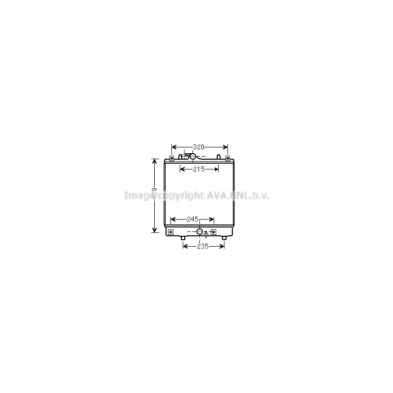 Radiateur, refroidissement du moteur AVA QUALITY COOLING OLA2542