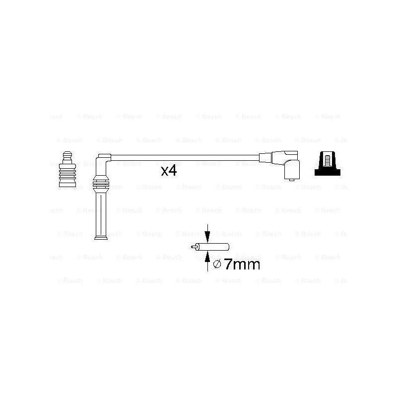 Kit de câbles d'allumage BOSCH 0 986 356 809