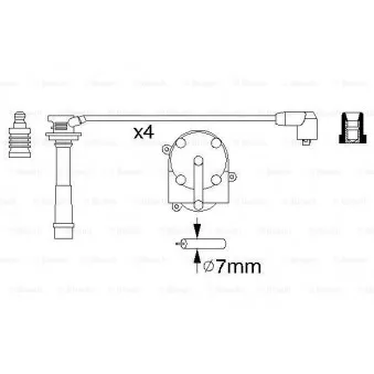 Kit de câbles d'allumage BOSCH 0 986 356 931