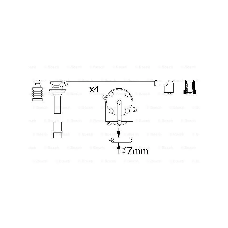 Kit de câbles d'allumage BOSCH 0 986 356 931