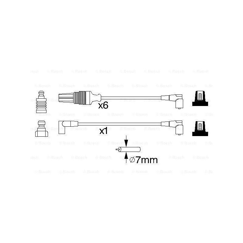 Kit de câbles d'allumage BOSCH 0 986 356 964