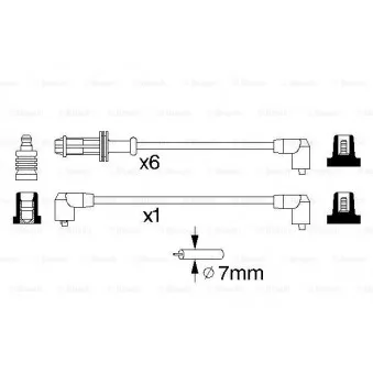 Kit de câbles d'allumage BOSCH 0 986 357 120